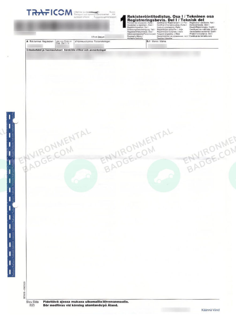 Rekisteröintitodistus